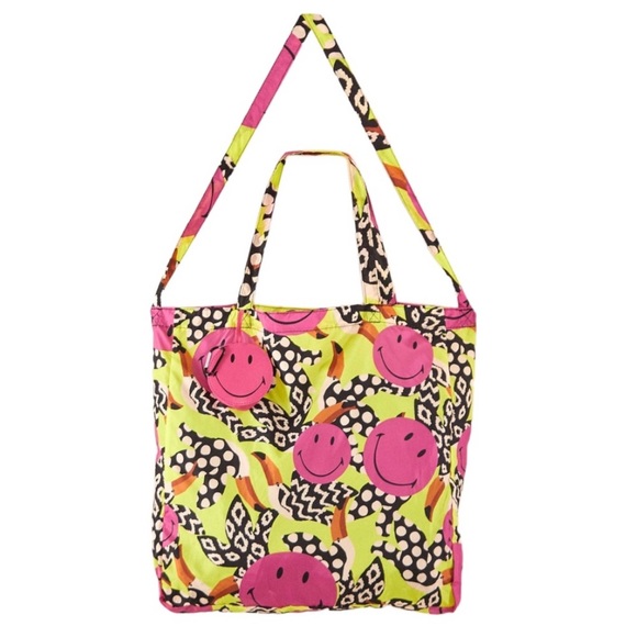 FARM Rio Handbags - Farm Rio Tucanissimo Smiley Reusable Eco Tote Bag